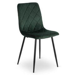 Стілець оксамитовий MEBEL ELITE FORIS Velvet Зелений жива фотографія