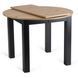 MEBEL ELITE Комплект HARRY Стіл 102-142 см Artisan Дуб/Чорний та 6 стільців PERU Бежевий