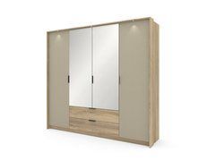 Шкаф для одежды Perfect Home Летто / Letto 4D2S/220 4-дверный Дуб терра темный/серый каменный реальная фотография