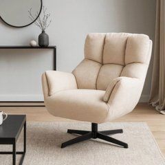 Поворотное кресло REAL Mebel Elite крем
