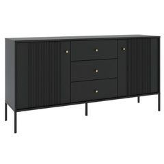 Комод MEBEL ELITE SOFT 154 Черный реальная фотография