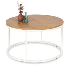 Журнальный столик ANN MAX MEBEL ELITE 80x80 Дуб реальная фотография