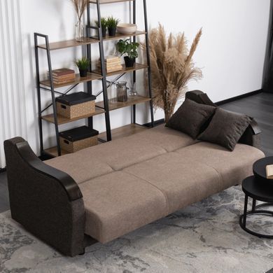 Диван MEBEL ELITE BLOOM 210 см Коричневый